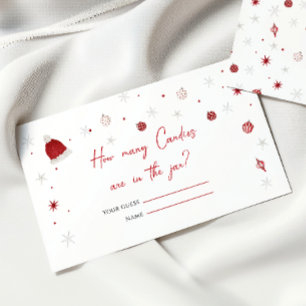 Santa Baby Shower Hur många kaniner? Tilläggskort