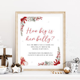 Santa Baby Shower hur stort är hennes skelettsigna Poster