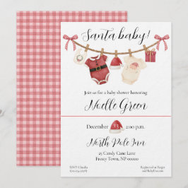 Santa Baby Shower Invitation Inbjudningar