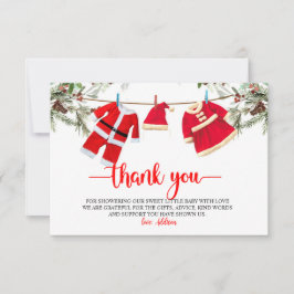 Santa Baby Shower, jul Baby Shower Tack Kort