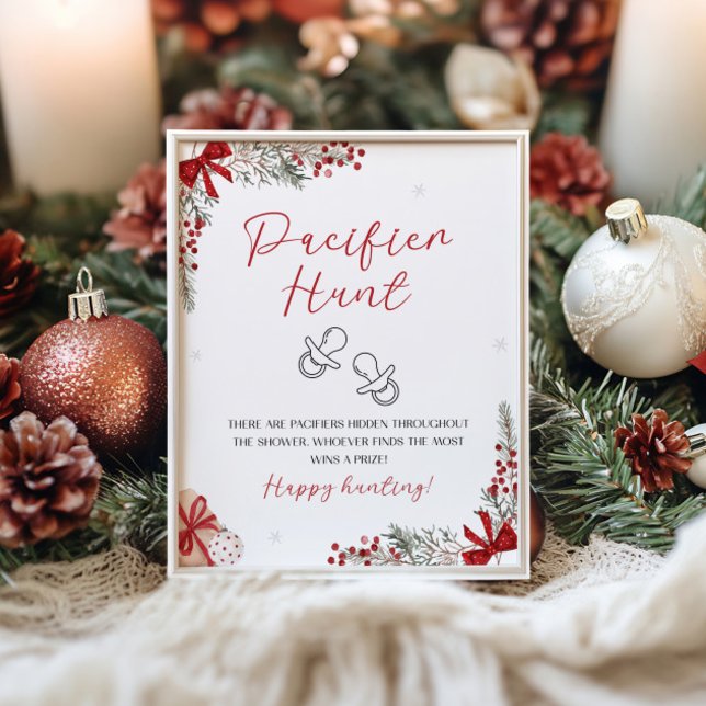 Santa Baby Shower Nappar Hunt Sign Poster (Skapare uppladdad)