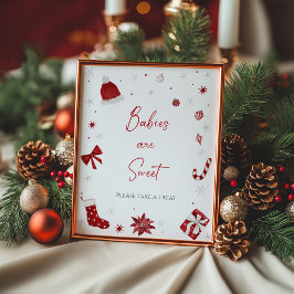 Santa Baby Shower Spädbarn är Sweet Poster