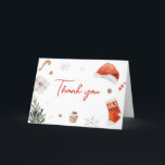 Santa Baby Shower Tack Kort<br><div class="desc">Jag vill uttrycka min tacksamhet med juljubileumsprogrammet Tack för att kortet är utskrivbart,  ett perfekt sätt att  ditt hjärtliga tack. Med vackra motiv från baby lägger det här anpassadet till en aning söthet för din uppskattning. Personligen för att framföra ditt tack på det mest charmerande och minnesvärda sätt! BS567</div>