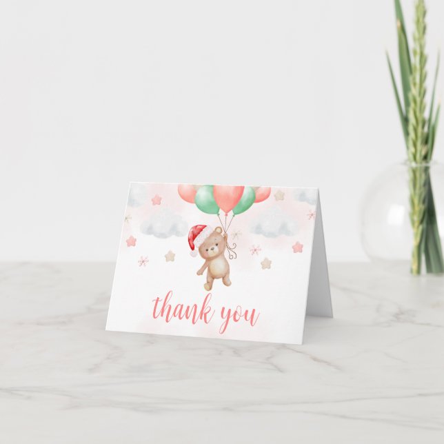 Santa Baby Shower Tack Kort (Framsida)