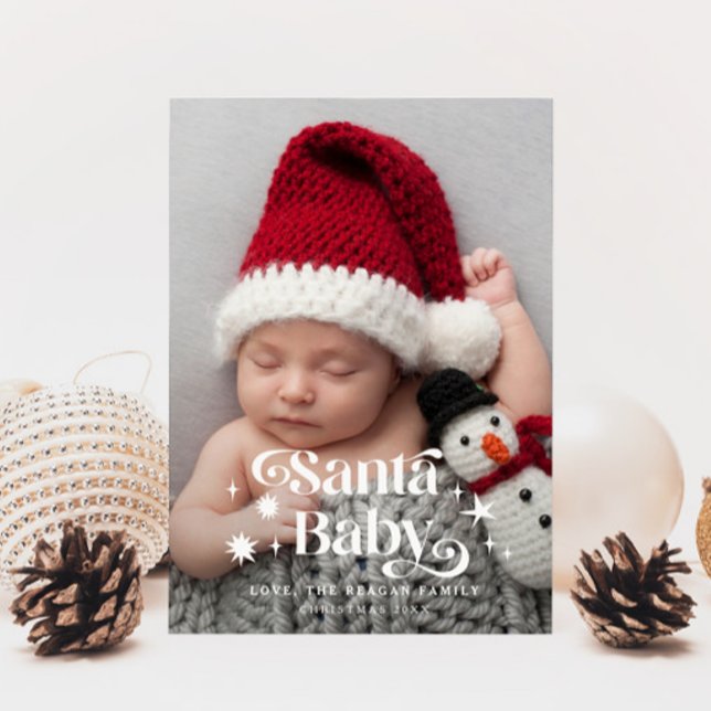 Santa Baby Stars jul - meddelande om julfödelse (Skapare uppladdad)