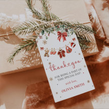 Santa Baby Vinter Jul Bebis Shower Present Tag