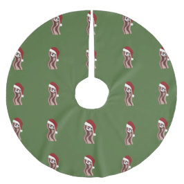 Santa bacon julgransmatta borstad polyester