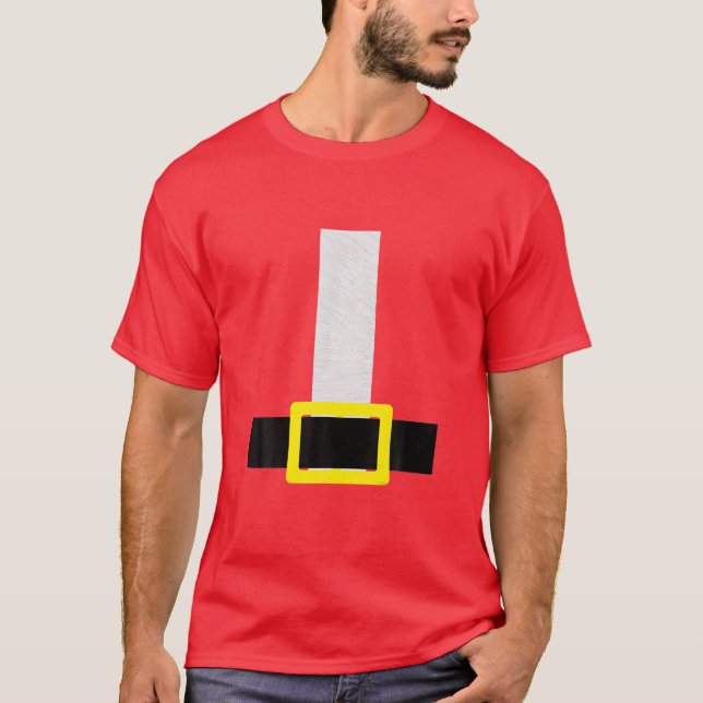 Santa Bälte Red Costume Halloween före Chrismas P T Shirt (Framsida)