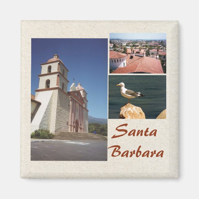 Santa Barbara 3 Photo Magnet-mall Magnet (Framsidan)