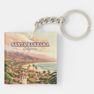 Santa Barbara Beach Central Kusten California Retr