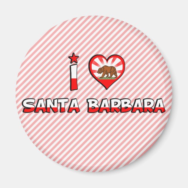 Santa Barbara, CA Magnet (Framsidan)