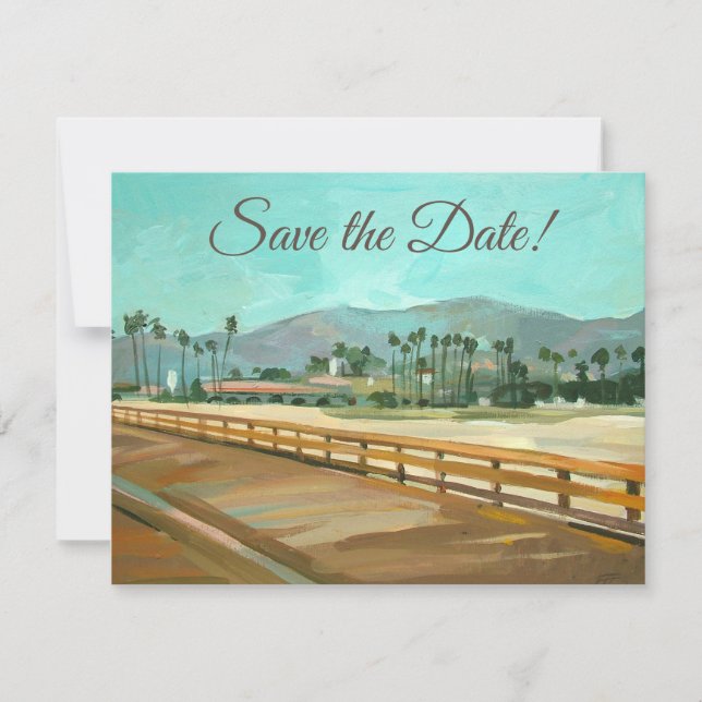 Santa Barbara, CA - Stearns Wharf Inbjudan (Framsida)