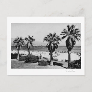 Santa Barbara, CA West Beach View fotografi Vykort