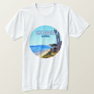 Santa Barbara California Butterfly Beach Montecito T Shirt