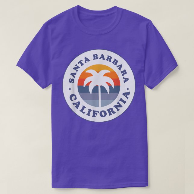 Santa Barbara California CA Beach Vacation Souveni T Shirt (Design framsida)
