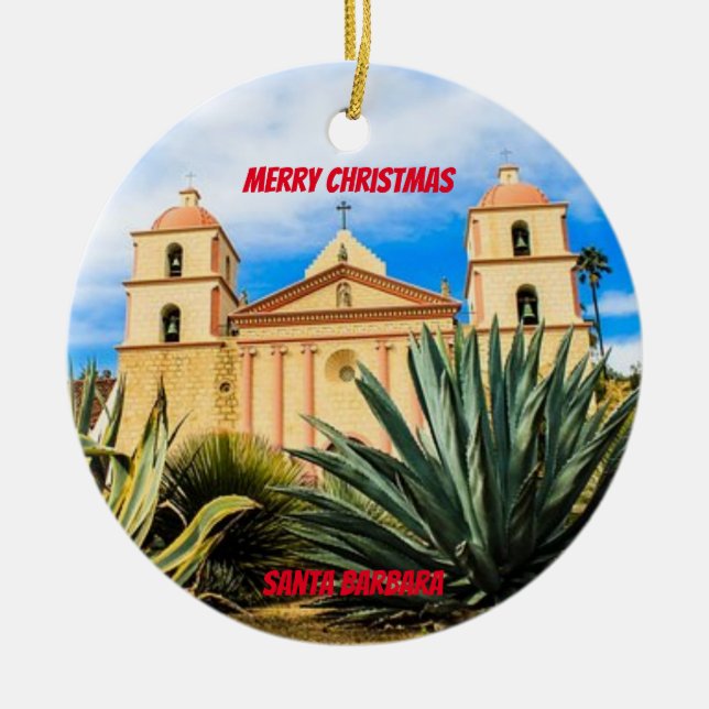 Santa Barbara California Ornament (Framsidan)