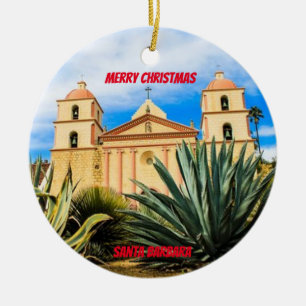 Santa Barbara California Scenia Ornament
