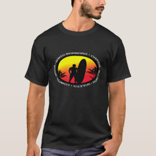 Santa Barbara California Surfa Fläkt Premium T Shirt