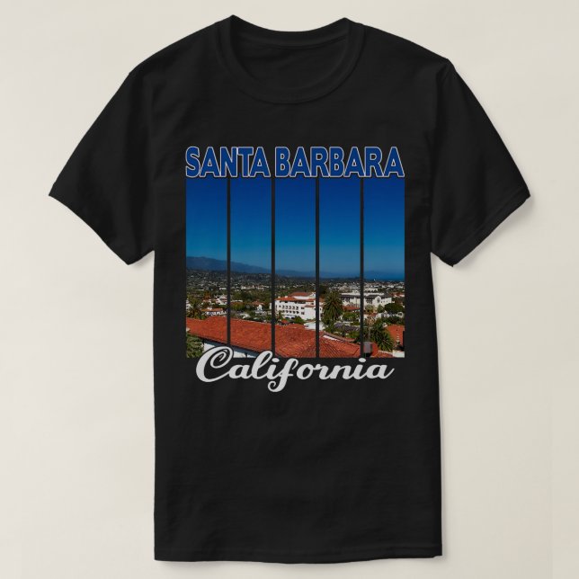 Santa Barbara California T Shirt (Design framsida)