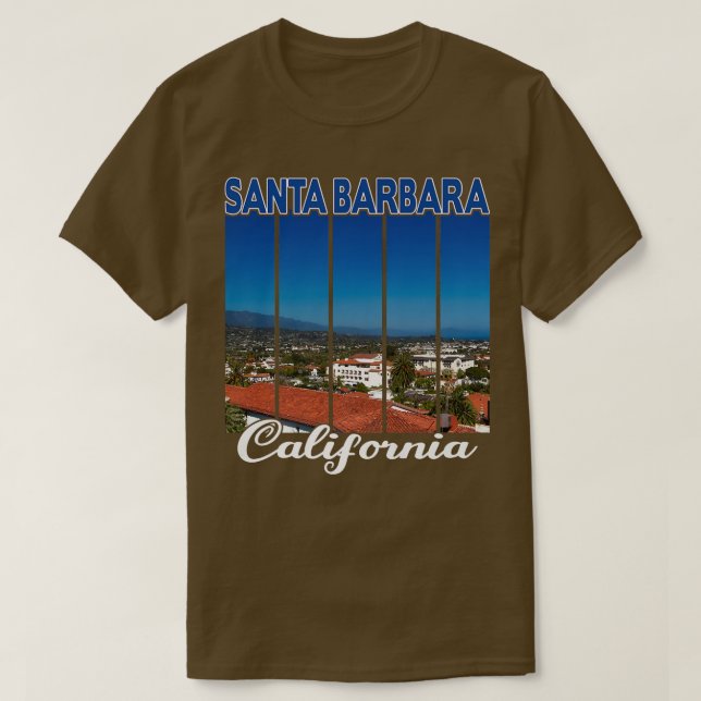 Santa Barbara California T Shirt (Design framsida)