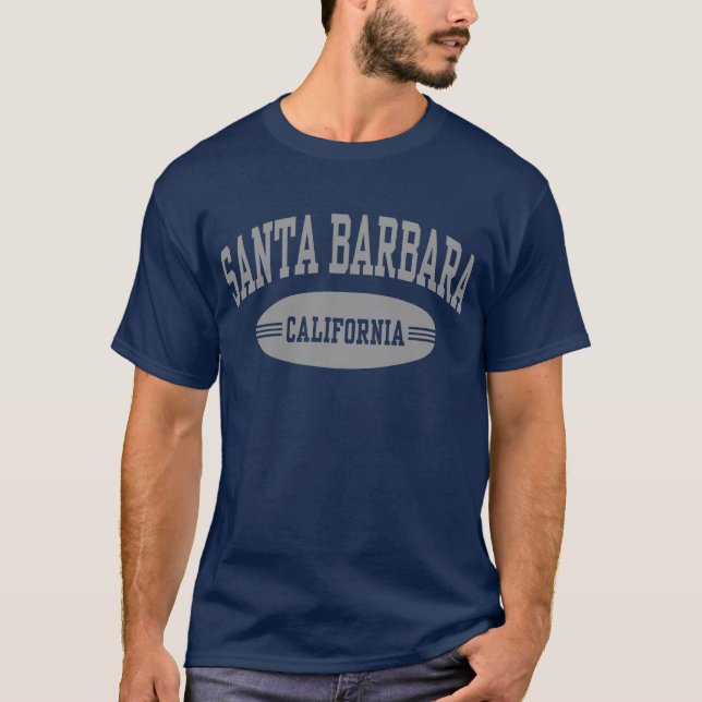 Santa Barbara California Tee Shirt (Framsida)
