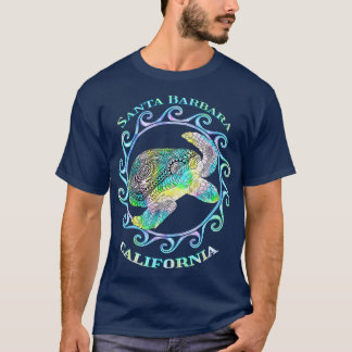 Santa Barbara California Vacation Colorful Tribal T Shirt