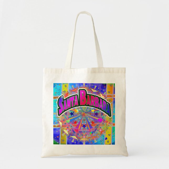 Santa Barbara Cosmic Unity-handväskan Tygkasse (Framsidan)