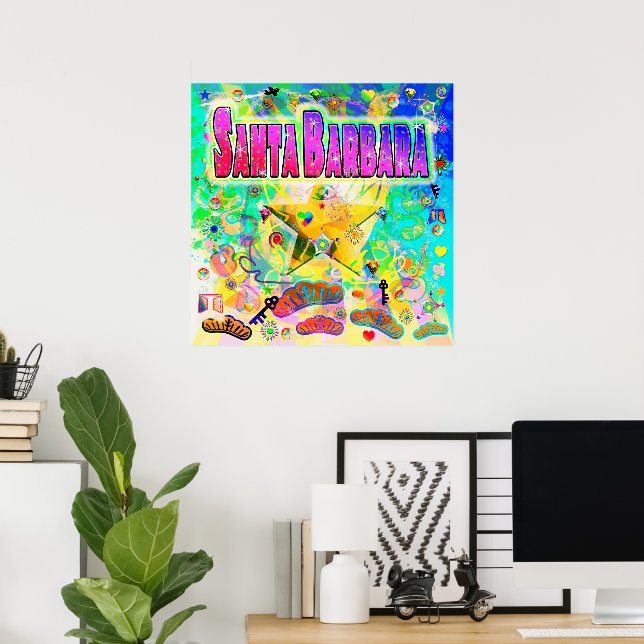 Santa Barbara Epoch Hour Poster (Hemmakontoret)