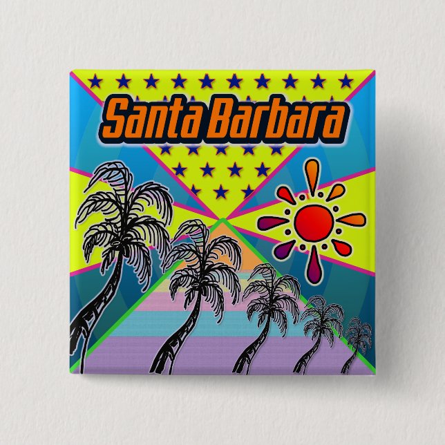 Santa Barbara Freedom Button Knapp (Framsida)