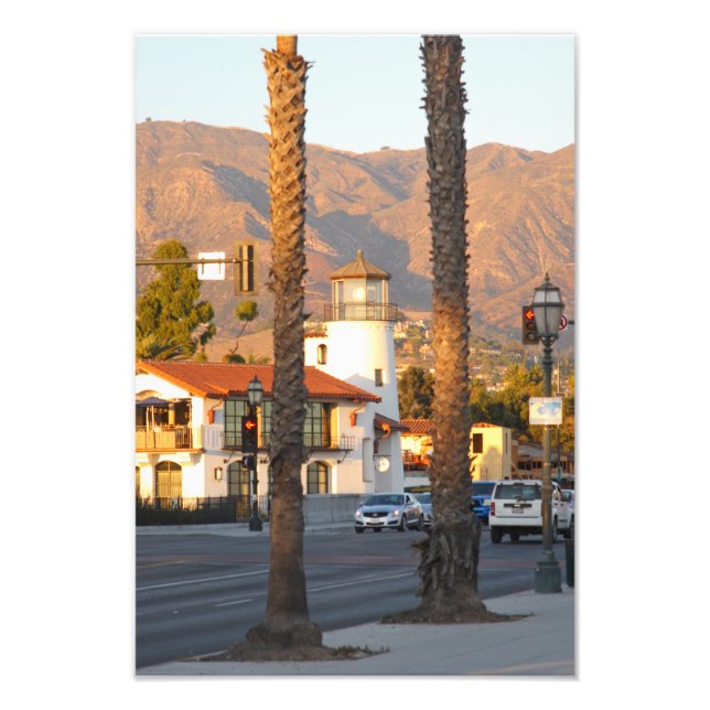 Santa Barbara fythouse, Kalifornien Fototryck (Framsidan)