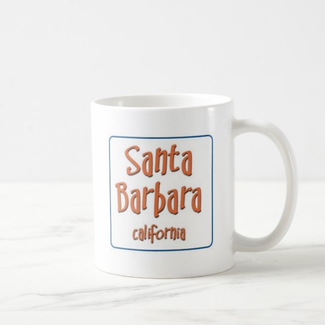 Santa Barbara Kalifornien BlueBox Kaffemugg (Höger)