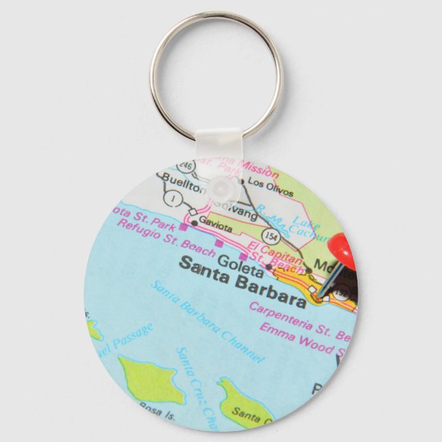 Santa Barbara, Kalifornien Nyckelring (Framsida)