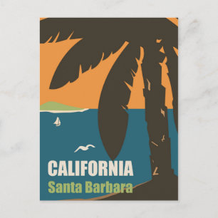 Santa Barbara, Kalifornien Vykort
