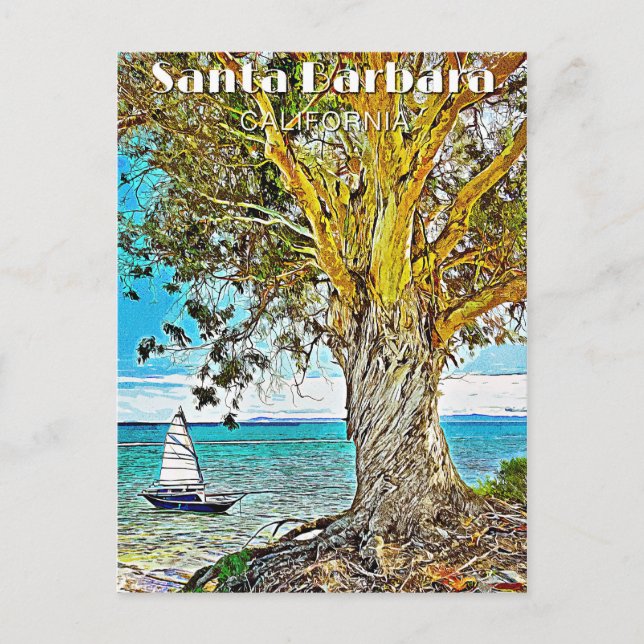 Santa Barbara, Kalifornien Vykort (Framsida)