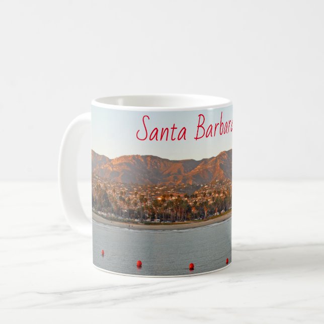 Santa Barbara, Kaliforniens solberg Kaffemugg (Framsida vänster)