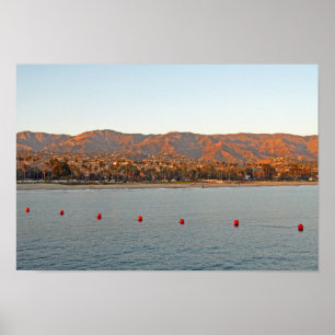 Santa Barbara, Kaliforniens solberg Poster