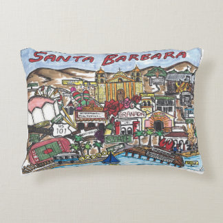 Santa Barbara Karta accent Pillow Prydnadskudde