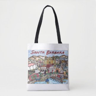 Santa Barbara Karta Tote Bag Tygkasse