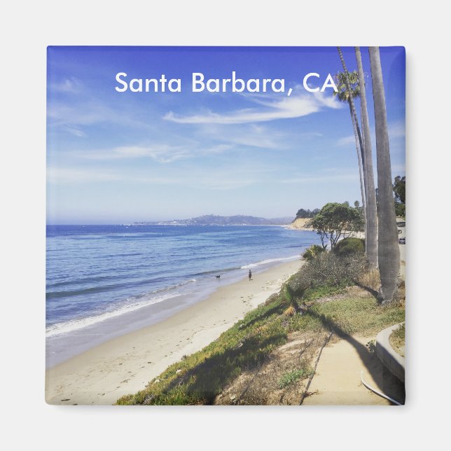 Santa Barbara Montecito California Butterfly Beach Magnet (Framsidan)