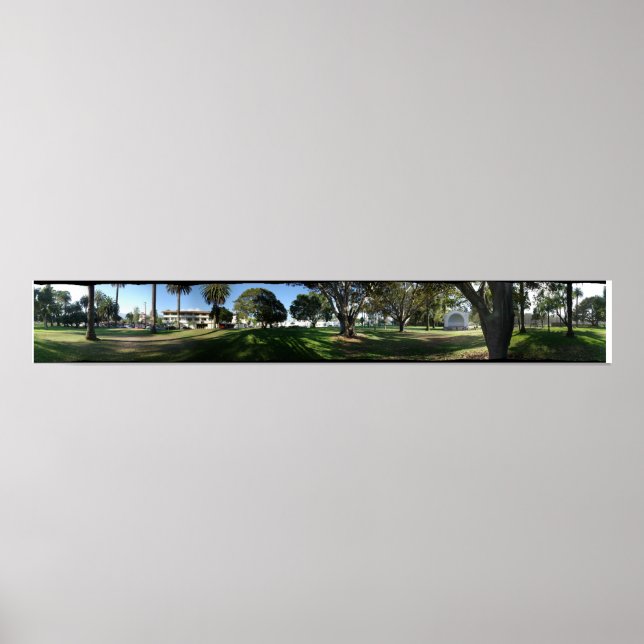 Santa Barbara Panorama - Pershing Park Poster (Framsidan)