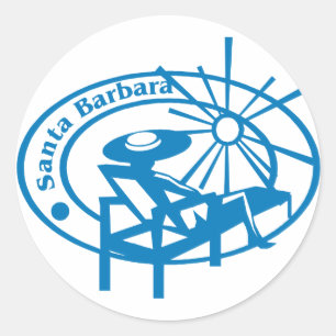 Santa Barbara Runt Klistermärke