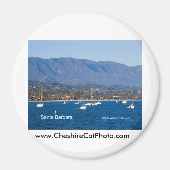 Santa Barbara Sailboat Products, Kalifornien Magnet (Framsidan)