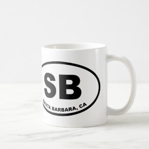 Santa Barbara SB Kaffemugg