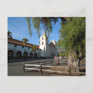 Santa Barbara Uppdrag, Kalifornien Vykort