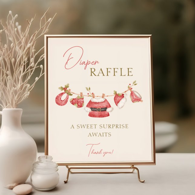 Santa Barnkläders Boy Baby Shower Raffle Poster (Skapare uppladdad)