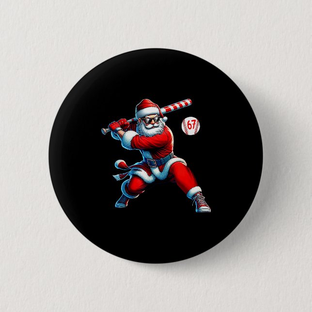 Santa Baseball Six Seven 6 7 Meme Christmas Men Bo Knapp (Framsida)