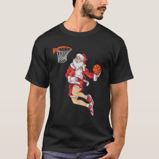 Santa Basketball Dunk Christmas | Winter Athlete G T Shirt