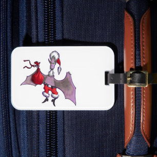 Santa Bat horisontell bagagetagg Bagagebricka