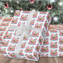 Santa Beach Christmas Presentpapper