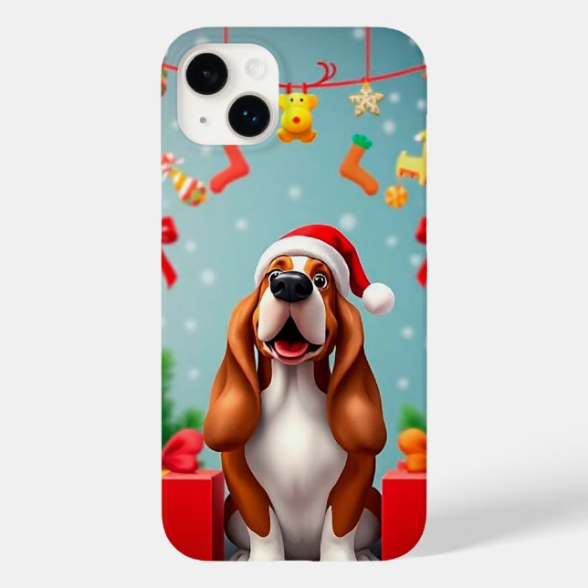 🎄 Santa Beagle Charm ✨ Söt Jul Hund (Baksida)